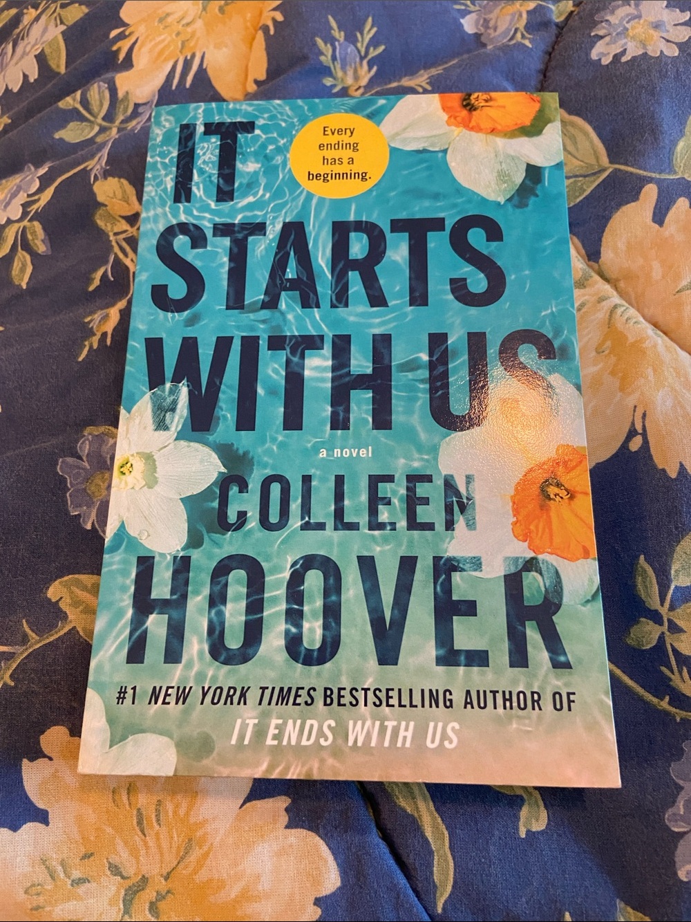 'It Starts With Us' Paperback Novel - Blue Cover
